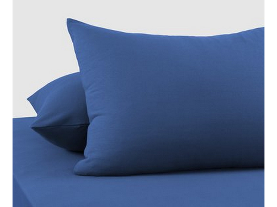 Наволочка 10-20 Синий трикотажная (50*70, 2 шт) / Tia Наволочка 10-20 Синий трикотажная (50*70, 2 шт) / Tia