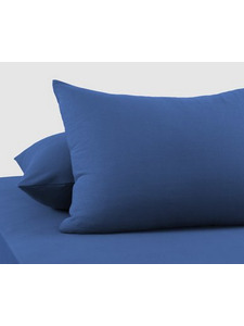 Наволочка 10-20 Синий трикотажная (50*70, 2 шт) / Tia Наволочка 10-20 Синий трикотажная (50*70, 2 шт) / Tia