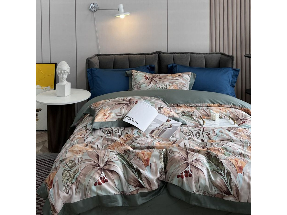 Постельное белье 1949-6 сатин пермиум Евро сп / Asabella Постельное белье 1949-6 сатин пермиум Евро сп / Asabella