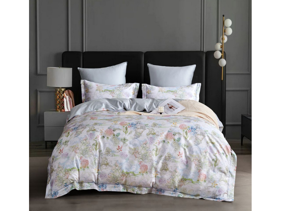 Постельное белье 2232-6 сатин премиум Евро сп / Asabella