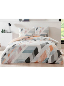 Постельное белье с простыней на резинке Denver ранфорс 1,5 сп / Tac