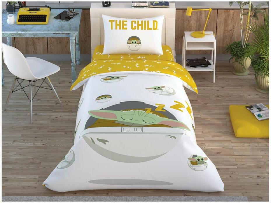 Постельное белье с простыней на резинке Звездные войны Disney star wars the child ранфорс 1,5 сп / Tac Постельное белье с простыней на резинке Звездные войны Disney star wars the child ранфорс 1,5 сп / Tac