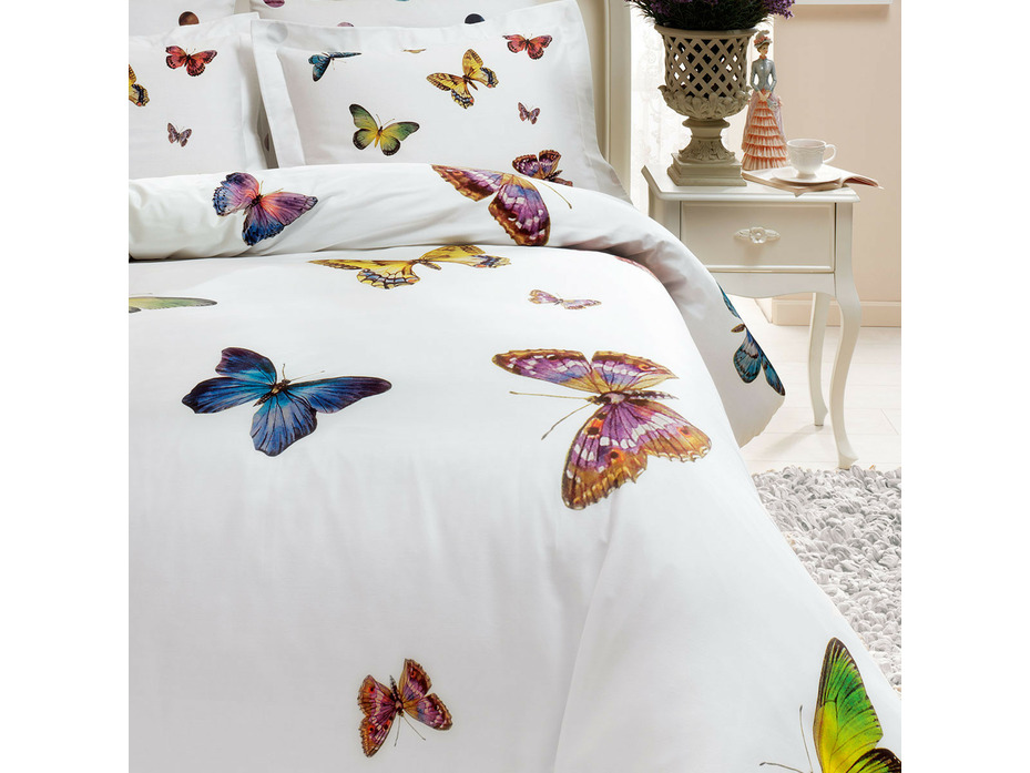 Постельное белье Butterfly сатин deluxe Евро сп / Тivolyo Home