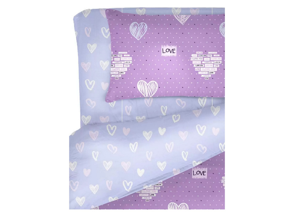 Постельное белье 71043(17) Лова Лова поплин 1,5 сп / Василиса