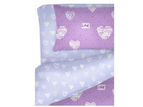 Постельное белье 71043(17) Лова Лова поплин 1,5 сп / Василиса