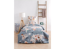 Постельное белье с простыней на резинке 10223 (24) География поплин 1,5 сп / Василиса