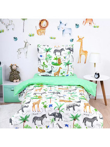 Постельное белье 500088 (17) Зоопарк поплин 1,5 сп / Василиса Постельное белье 500088 (17) Зоопарк поплин 1,5 сп / Василиса
