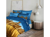 Постельное белье 3698 (20) Ночной город бязь 1,5 сп / Василиса