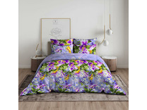 Постельное белье 3925 (22) Фиалки бязь 2 сп / Василиса