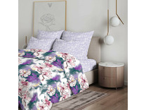 Постельное белье 9563 (20) Океан цветов бязь Евро сп / Василиса