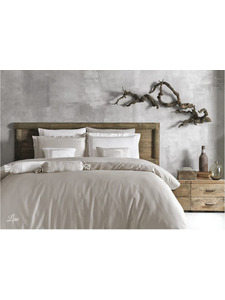 Постельное белье Line сатин делюкс nakisli Евро сп / Тivolyo Home