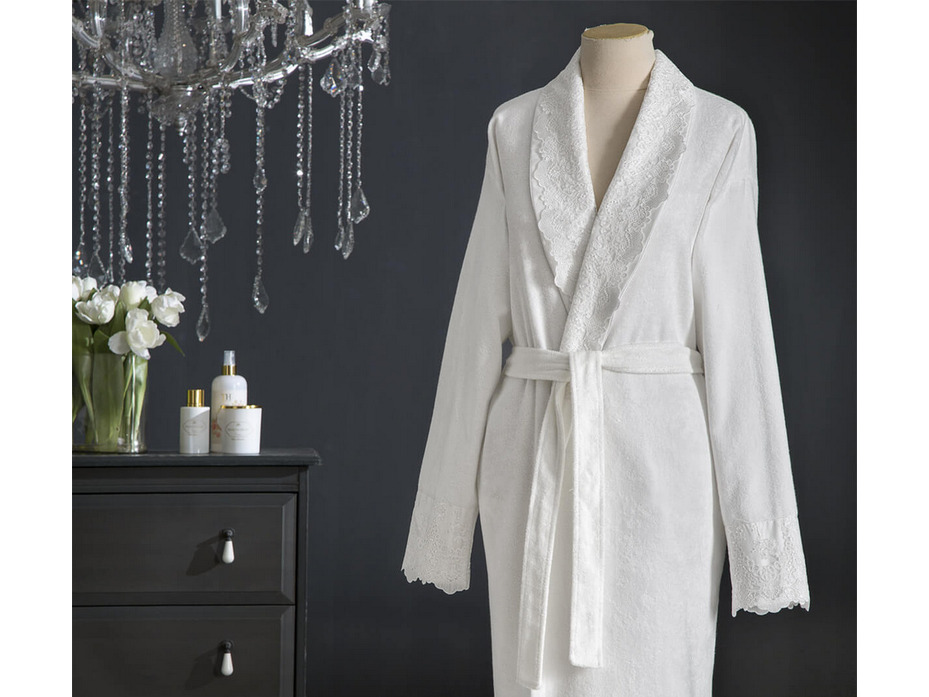Халат женский Regina махровый с полотенцем / Tivolyo Home