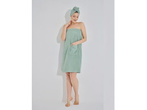 Набор для сауны женский Elena (килт, чалма) махровый / Karna Home Textile