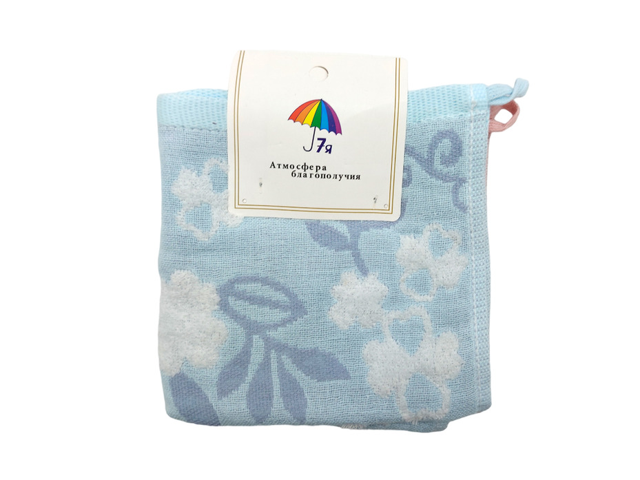 Набор полотенец 1903017 Цветы махровые (35*35, 2 шт) / 7-я