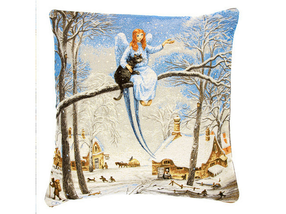 Наволочка декоративная 2304078 Питерские коты Теплый снег гобелен 45*45 / Le Gobelin Наволочка декоративная 2304078 Питерские коты Теплый снег гобелен 45*45 / Le Gobelin