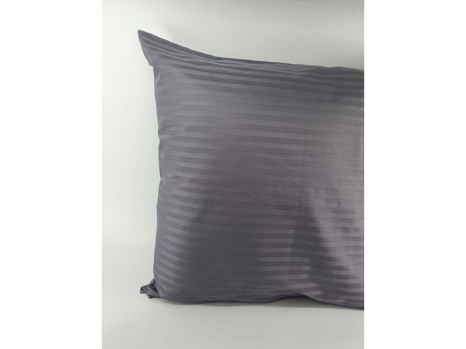 Наволочка KL-7(J)(703) мокрый асфальт сатин страйп 50*70 / Tia