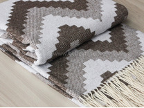 Плед Зиг-заг хлопковый 170*200 / Белорусский лен