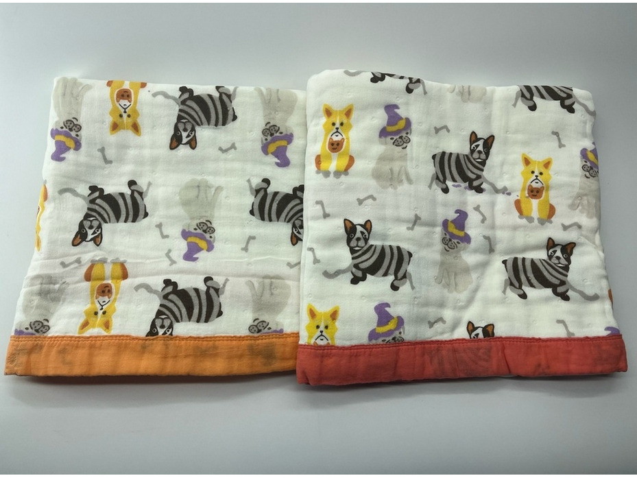 Плед 8512329 Детский с цветным кантом хлопковый 105*105 / 7-я