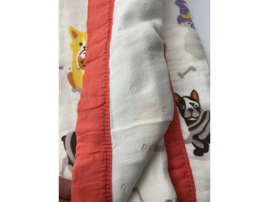 Плед 8512329 Детский с цветным кантом хлопковый 105*105 / 7-я