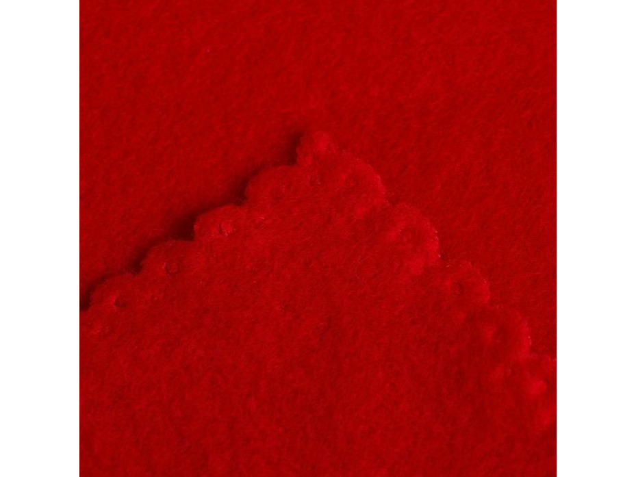 Плед 3528537 красный флисовый 130*150 / Экономь и Я