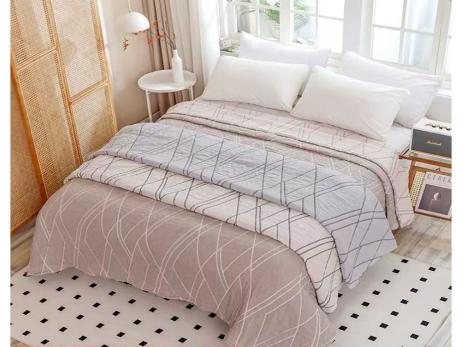 Покрывало 4608307 Полосы хлопковое 150*200 / 7-я