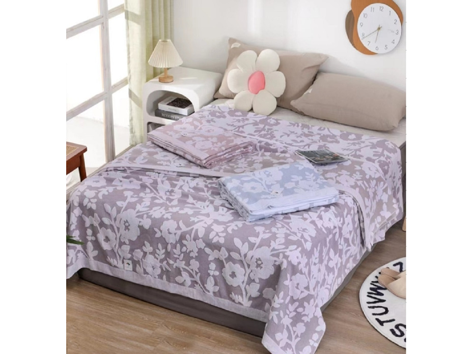 Покрывало 2210327 Нежные цветы хлопковое 200*230 / 7-я Покрывало 2210327 Нежные цветы хлопковое 200*230 / 7-я