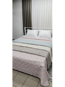 Покрывало 4610155 Квадратики хлопковое 200*230 / 7-я