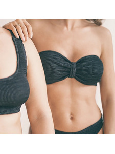 Топ купальный Bandeau lazada Черный / Calamoon