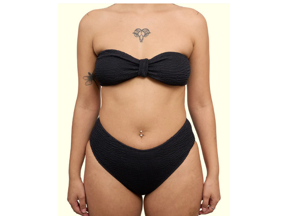 Топ купальный Bandeau lazada Черный / Calamoon