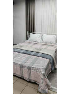 Покрывало 4610251 Шашки хлопковое 200*230 / 7-я