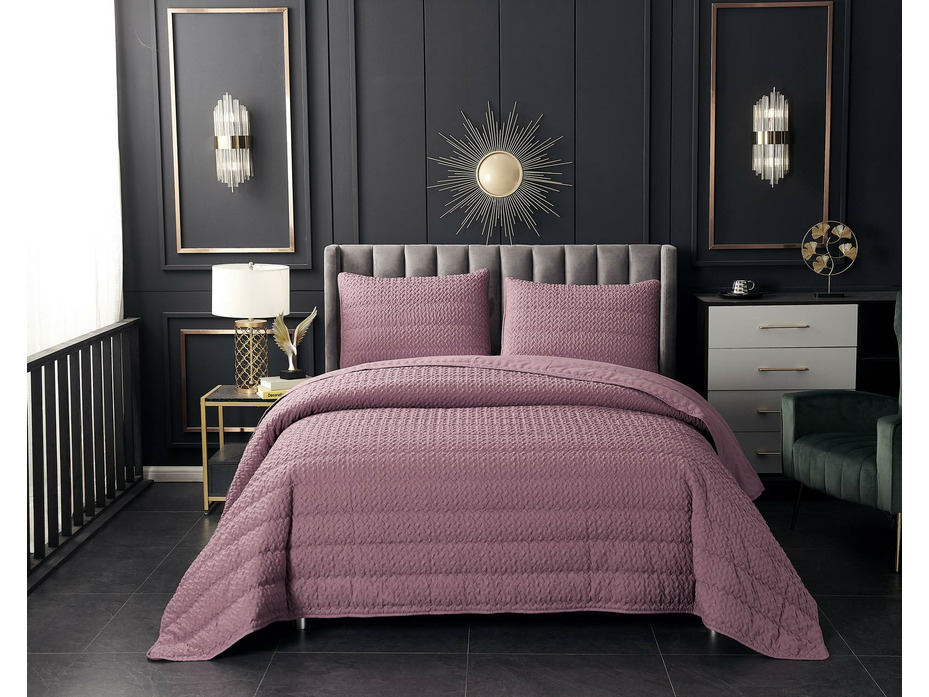 Покрывало с наволочкой Ирма хлопковое 160*220, 50*70 (1 шт) / Sofi de Marko