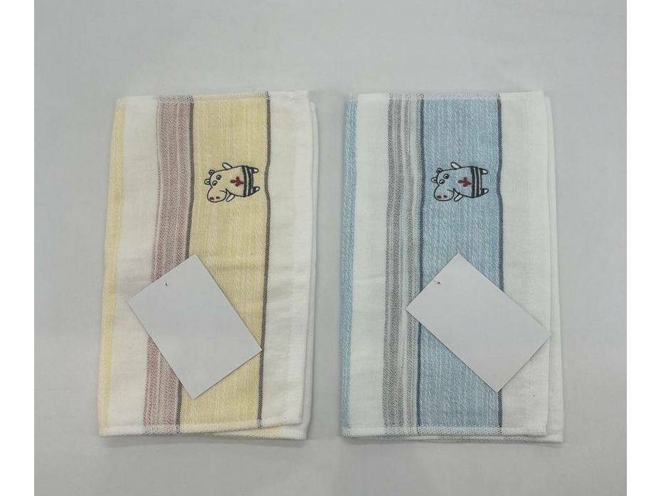 Полотенце 1502158 Бегемотик махровое 25*50 / 7-я