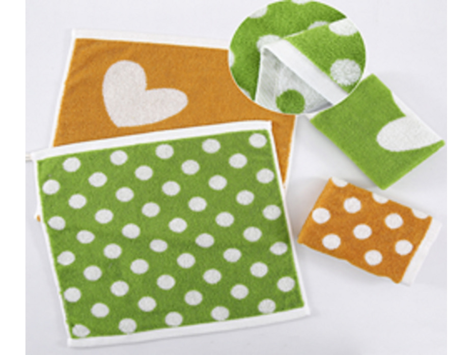 Полотенце 1504350 Горох и сердце махровое 35*75 / 7-я Полотенце 1504350 Горох и сердце махровое 35*75 / 7-я