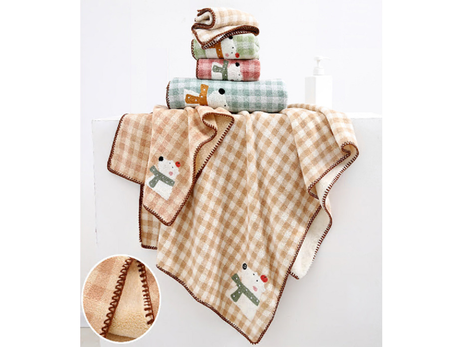 Полотенце 1804922 Мишка на севере микрофибра 35*75 / 7-я