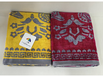 Полотенце 1906106 Цветы велюрово-махровое 70*140 / 7-я Полотенце 1906106 Цветы велюрово-махровое 70*140 / 7-я