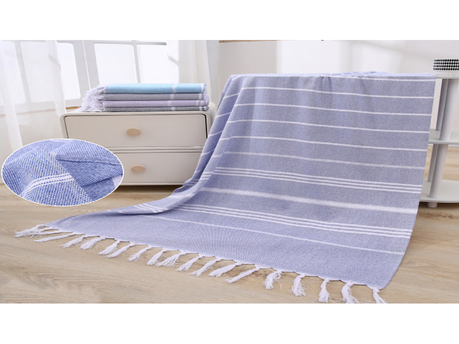 Полотенце 5807201 Полосатое хлопковое 90*180 / 7-я