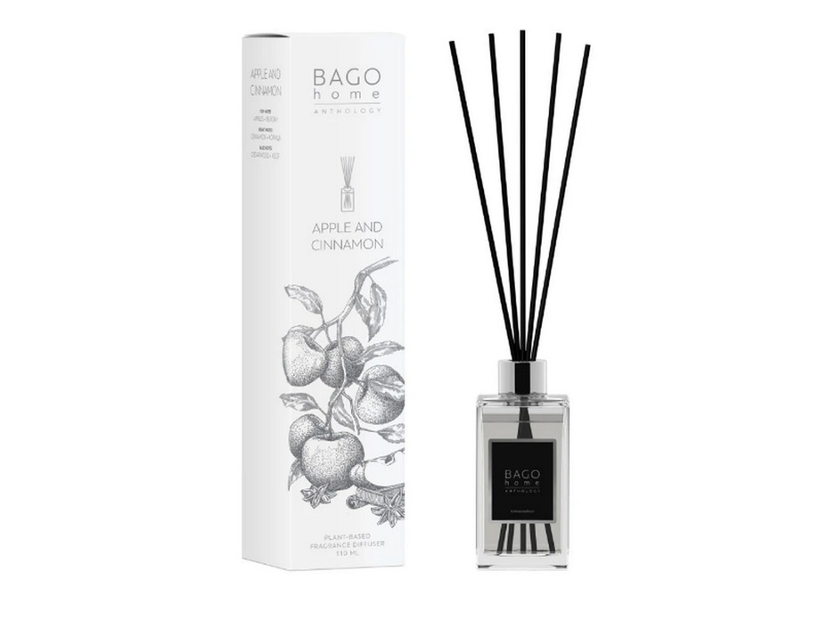 Яблоко и корица BAN0111, Диффузор с палочками, 110 мл / Bago Home