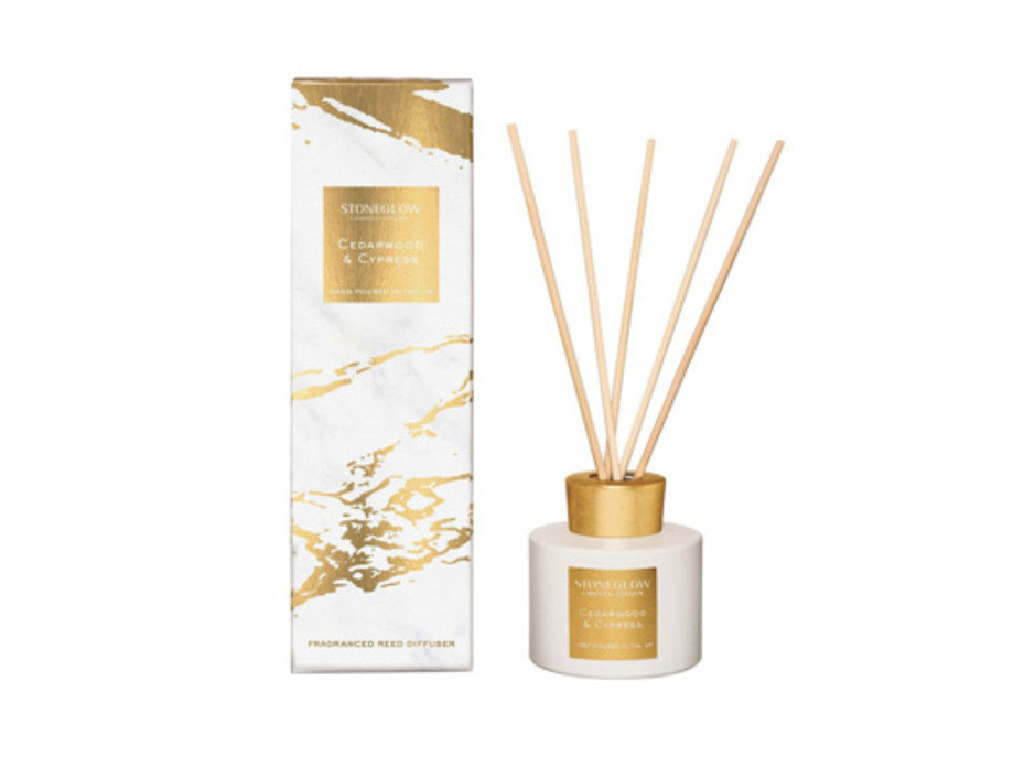 Кедр и кипарис / Диффузор с палочками 120 мл / StoneGlow
