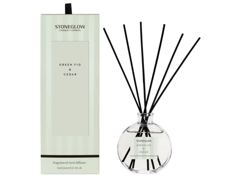 Зеленый инжир и Кедр / Диффузор с палочками 140 мл / StoneGlow