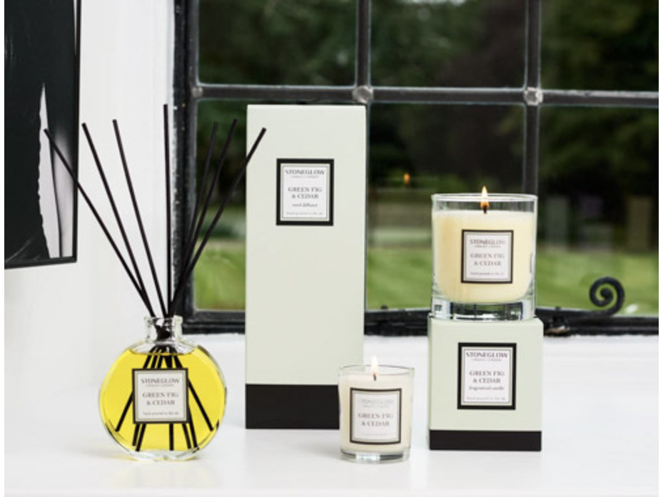 Зеленый инжир и Кедр / Диффузор с палочками 140 мл / StoneGlow