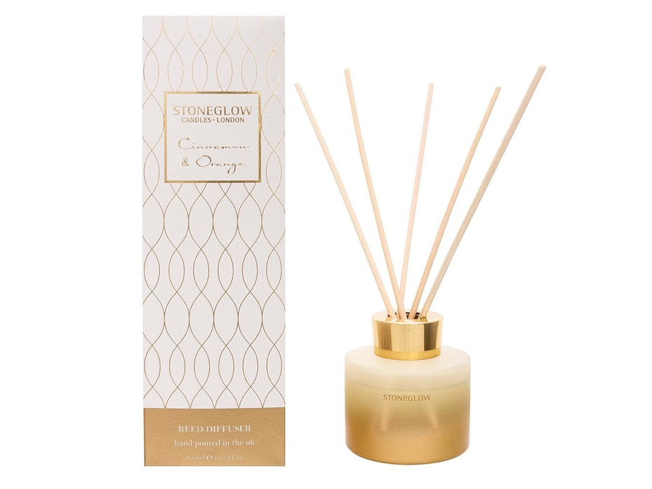 Корица и апельсин / Диффузор с палочками 120 мл / StoneGlow