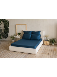 Простыня 213KL-026 звездный сатин однотонный 180*260 / Tia