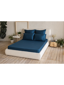 Простыня 213KL- 026 звездный сатин однотонный 240*260 / Tia