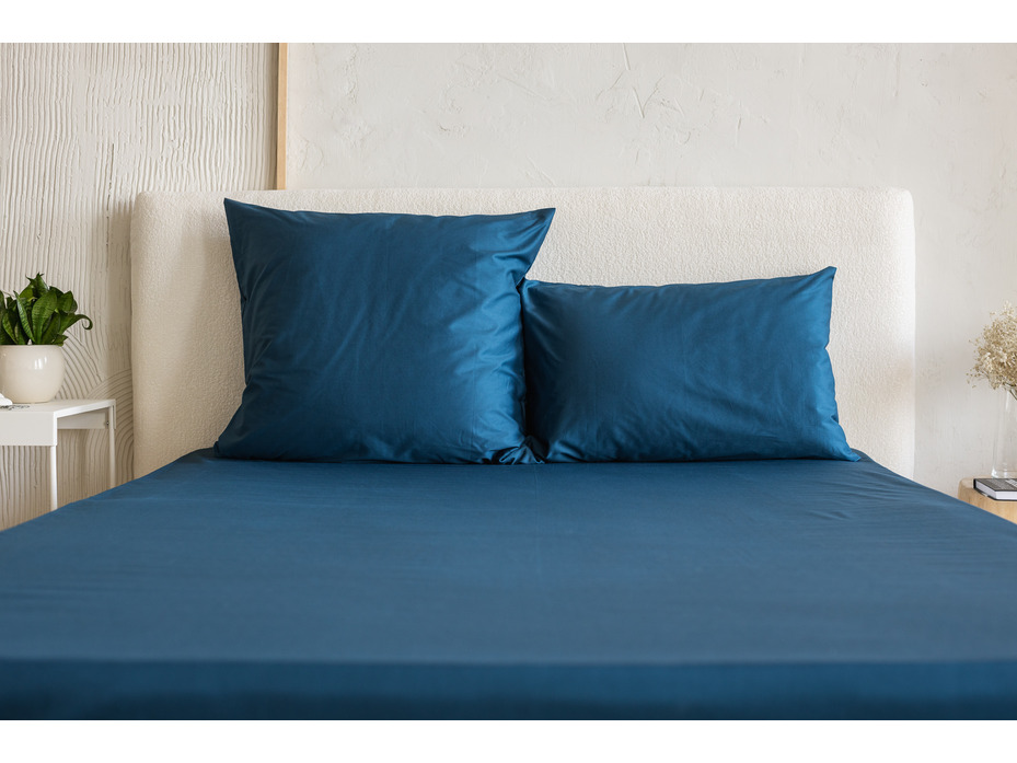 Простыня 213KL- 026 звездный сатин однотонный 240*260 / Tia