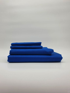 Простыня 213KL- 052 синий сатин однотонный 240*260 / Tia