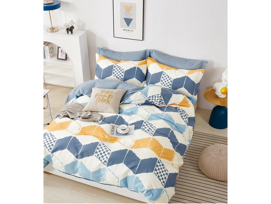 Постельное белье 7306 сатин Евро сп / Butterfly