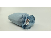 Простыня на резинке 213KL-15-4005 сатин однотонный Ярко-голубой 160*200 / Tia