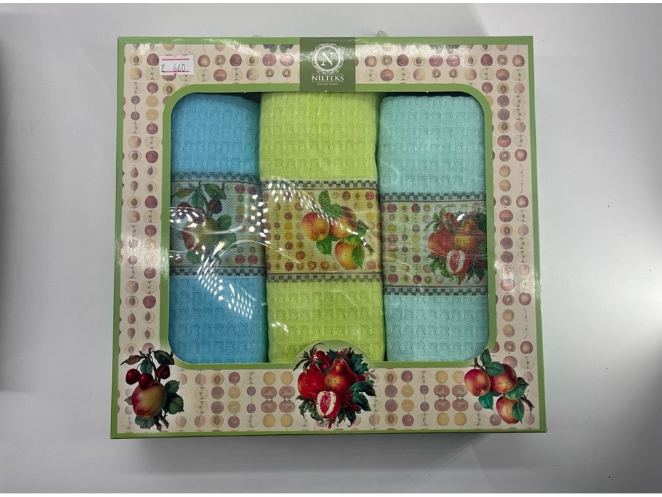 Набор полотенец Nitleks swan lux вафельные (40*60, 3 шт) / Activ