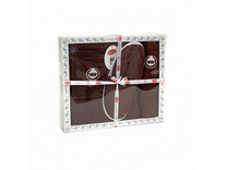 Набор для сауны мужской B 355 (килт 75*150, полотенце 50*90, тапочки) махровый / Karven