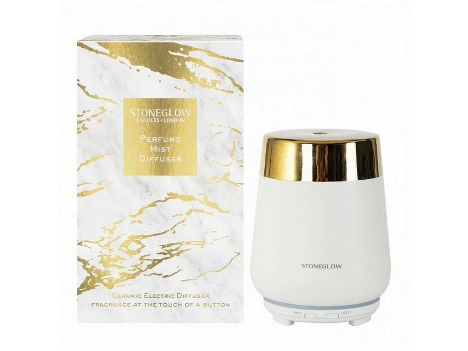 Аромадиффузор ультразвуковой белый золото 70220 90*90*150 / Stoneglow Аромадиффузор ультразвуковой белый золото 70220 90*90*150 / Stoneglow
